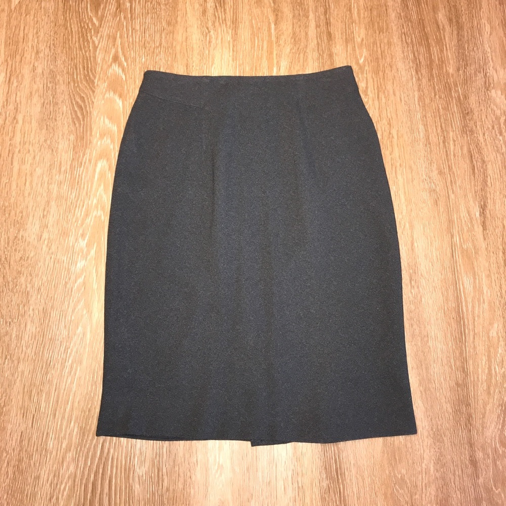 Gray Tahari Pencil Skirt