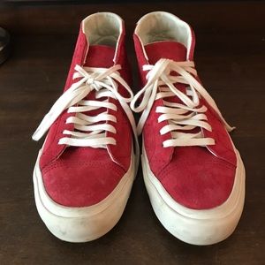 red vans hightops