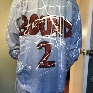 Kanye West inspired “Bound 2” Denim Jacket.