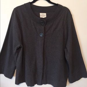 Cotton-blend cardigan