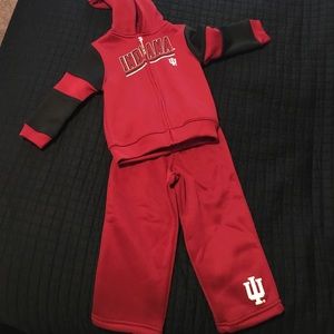 Indiana University 2 piece sweat suit