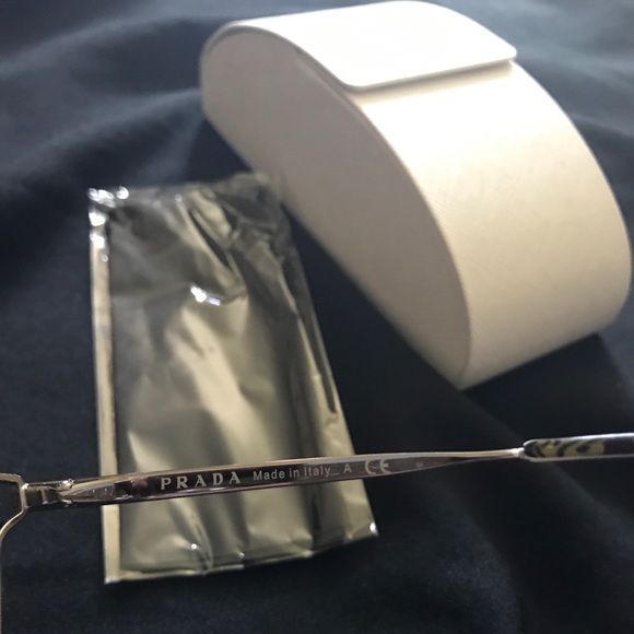 SALE!! PRADA silver Sunglasses with hard case