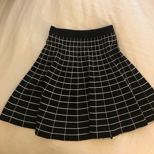 Knit, flare skirt