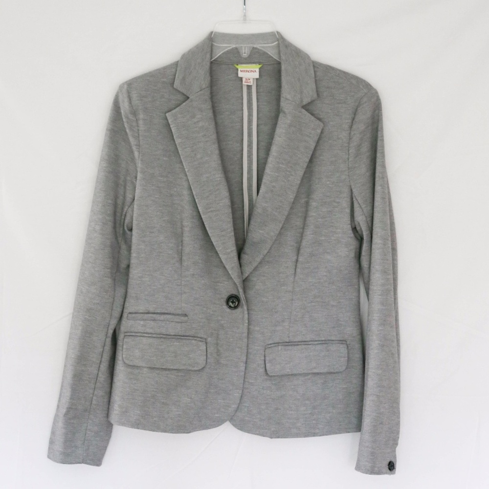 Merona Light Gray Jersey Blazer
