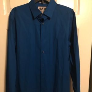 Express blue button down