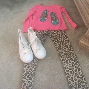 Hurry b/f resale!  LS Graphic, Leggings High Tops