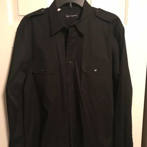 Ralph Lauren Black Button Down XL