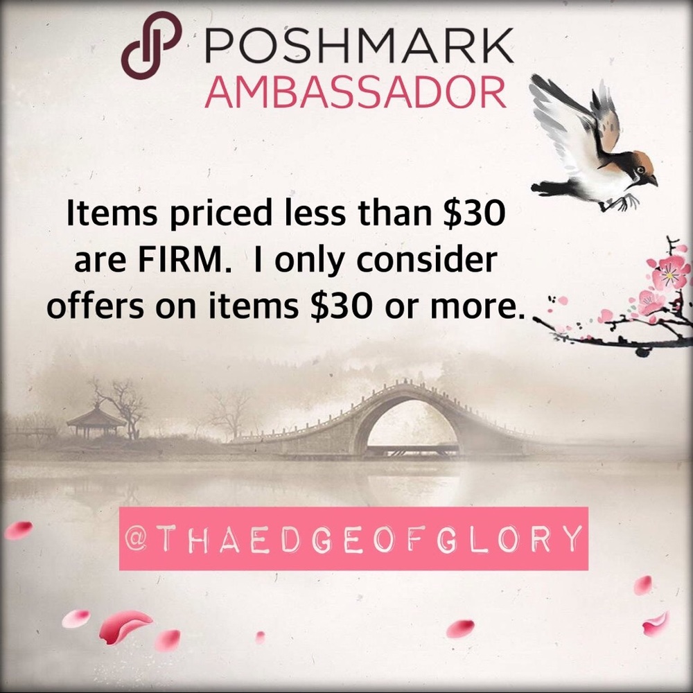 ALL PRICES UNDER $30 ARE FIRM!