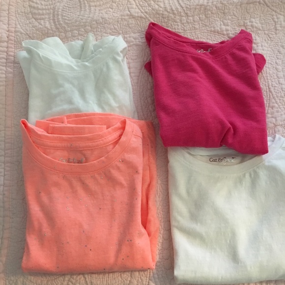 FOUR cat and jack targeting sleeve t shirts (XS) - Picture 3 of 8