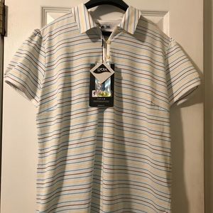 Women’s Adidas Golf Polo Shirt Size L UPF 15+