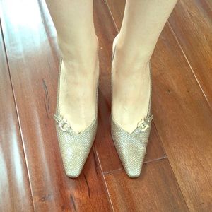 Authentic Ferragamo leather heels