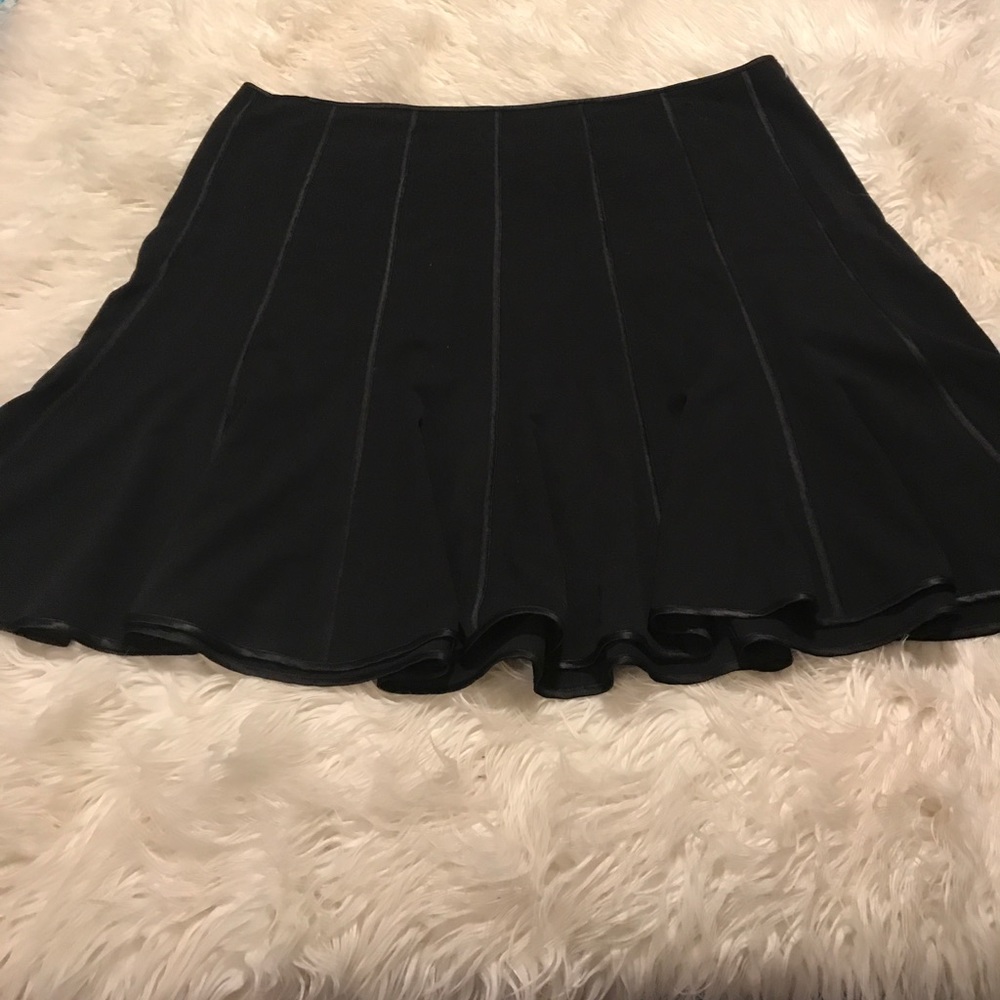 Lane Bryant fit and flare black skirt