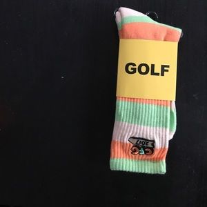 Golf Wang Socks (orange, beige, green)