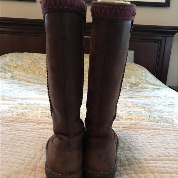 Ugg brown leather boots 8 - Picture 3 of 6