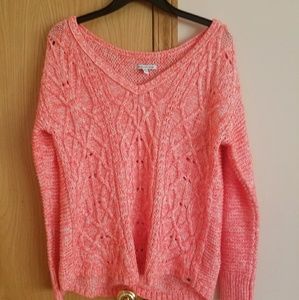 coral sweater