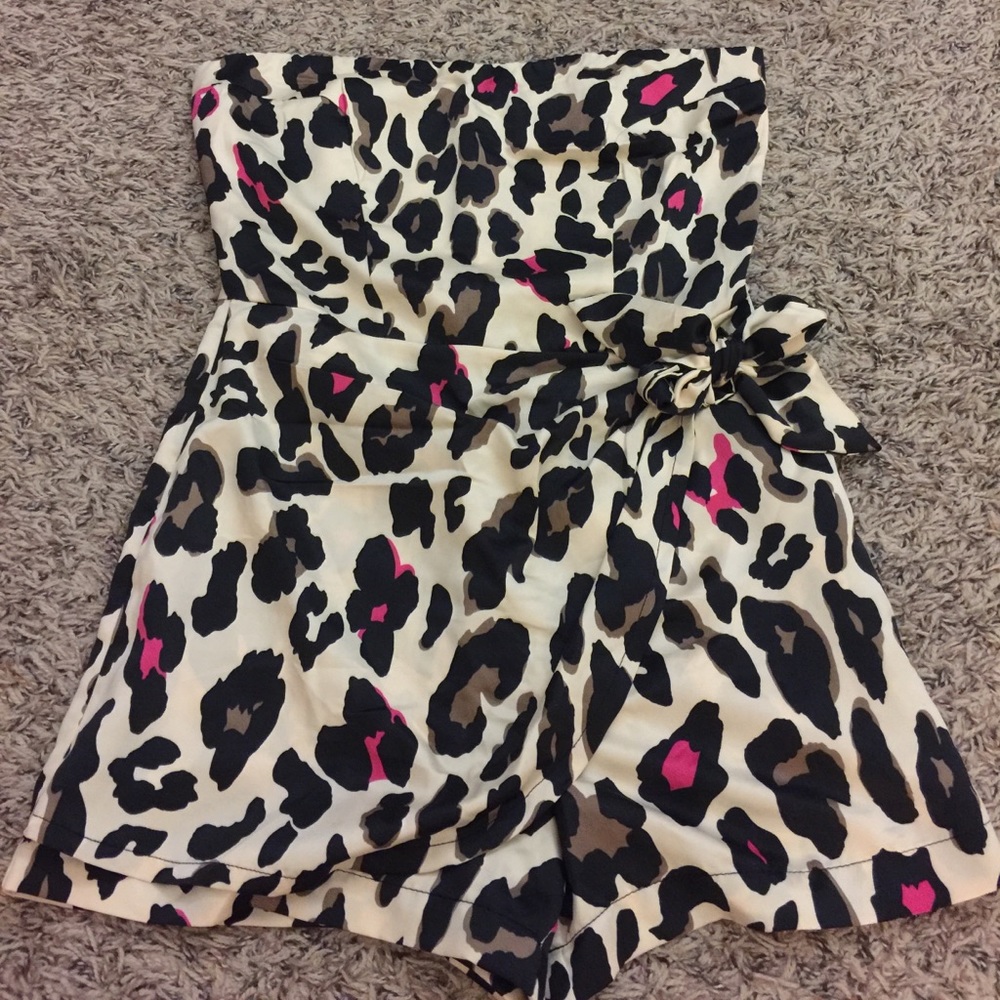 Forever 21 cheetah print romper