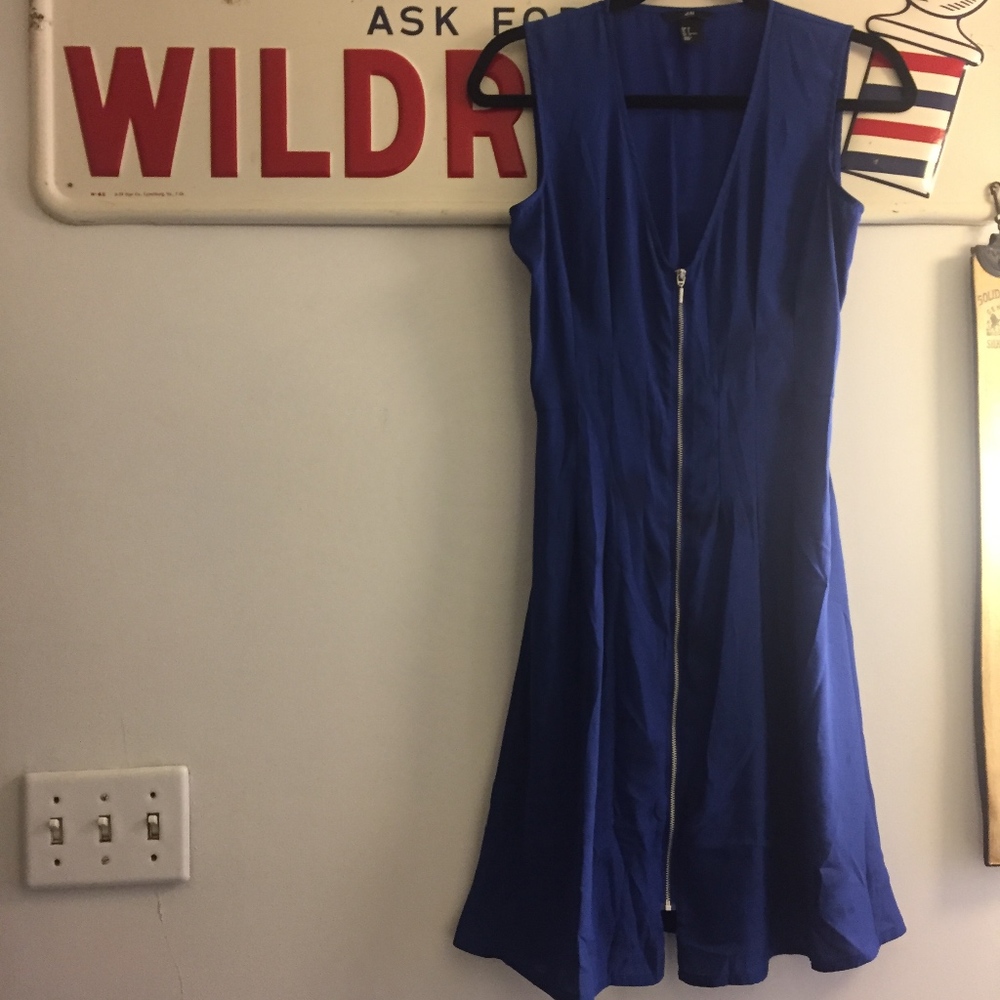 Sexy blue fit & flair dress from H&M 6