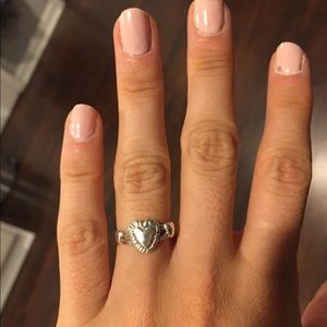 Ring- silver ring with 3 hearts