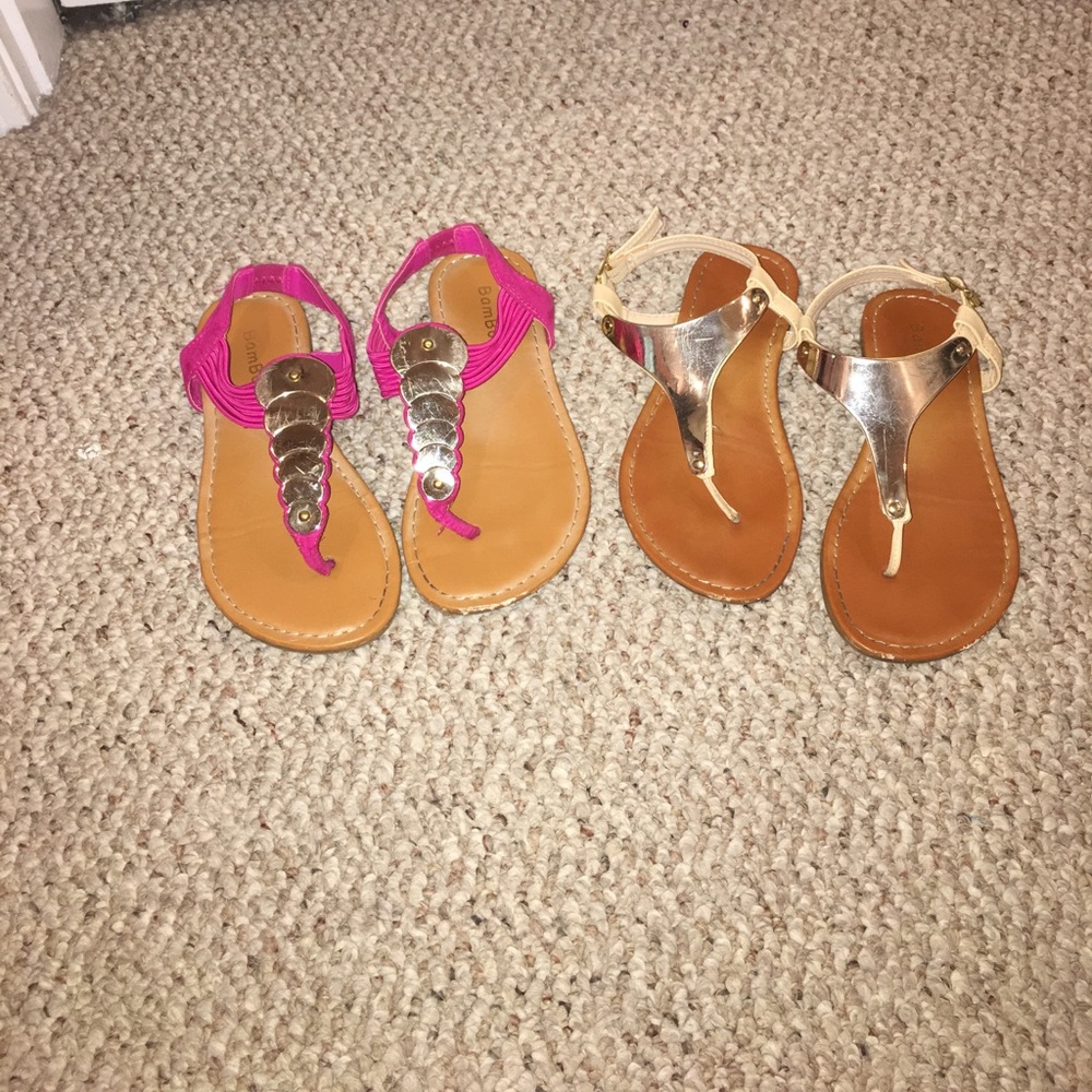 2 pairs of Girls Sandals ~ Size 12