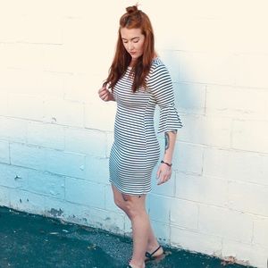 Gilli Navy Nova Stripe Dress