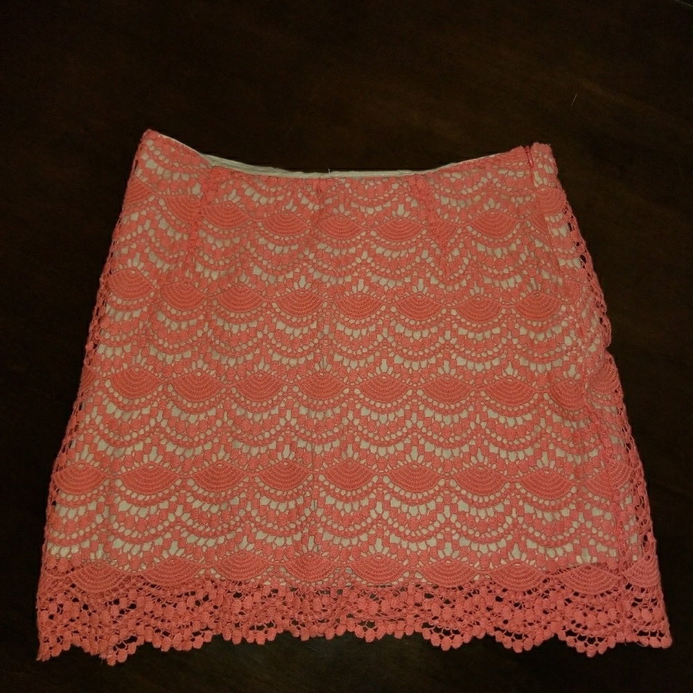 💛SOLD 💛Cotton Candy Lace Mini Skirt