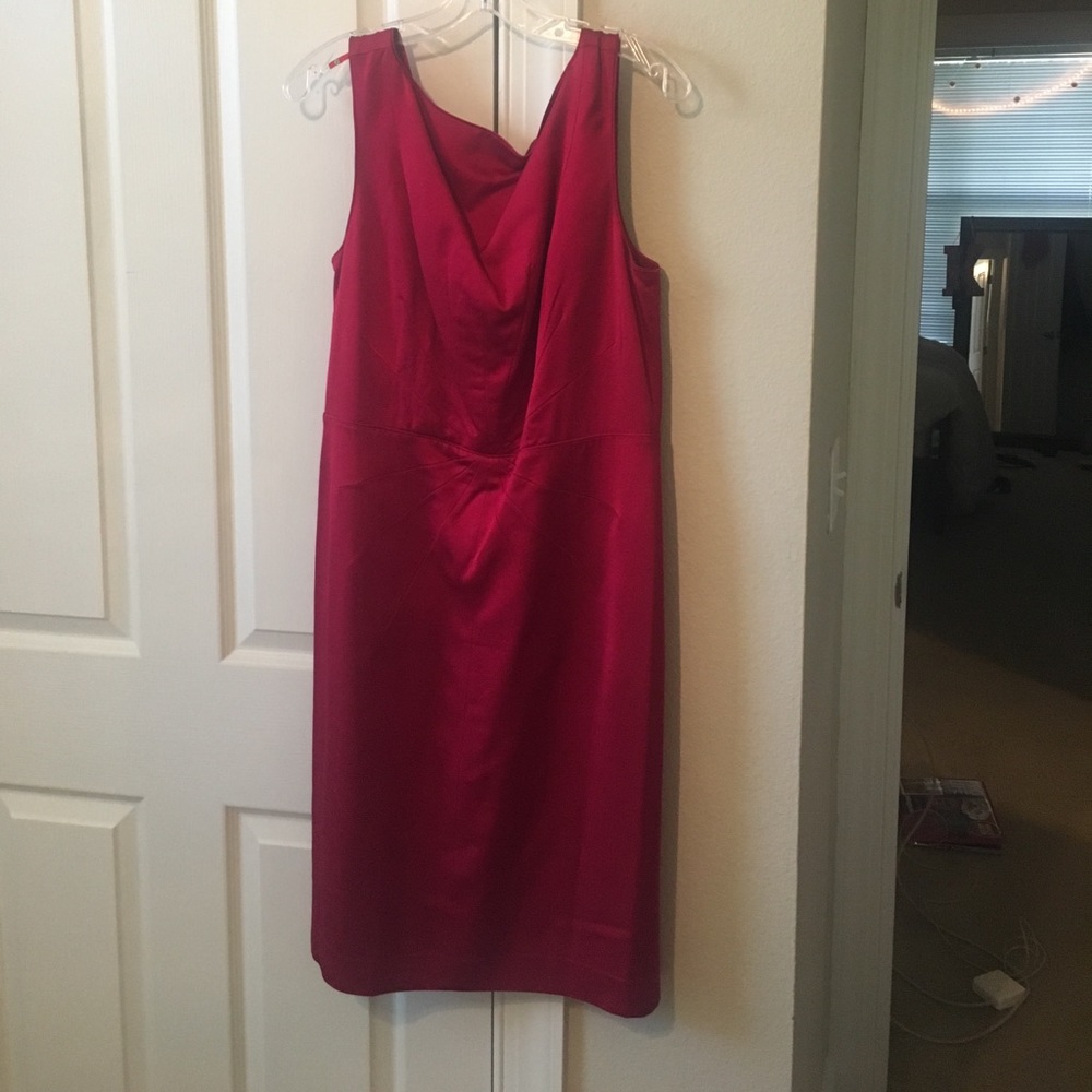 Red cocktail dress