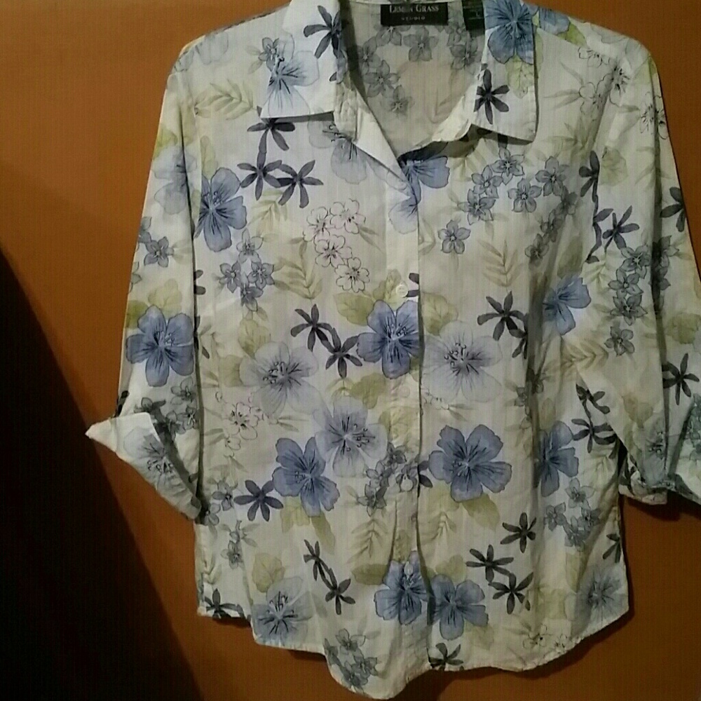 Lemon Grass blouse size L