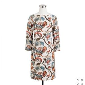 J.Crew Collection Silk Botanical print dress