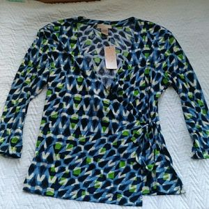 NWT 14/16 Wear it Wrap Tie Shirt 3/4 Length