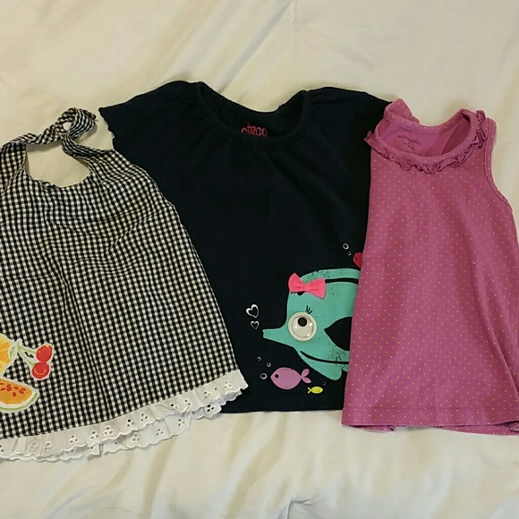 Girl's shirts, 4t, bundle of nine shirts - Picture 4 of 7