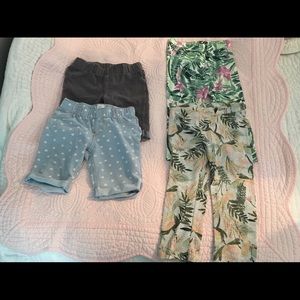 Two pairs of shorts and two capris (girls 5T)