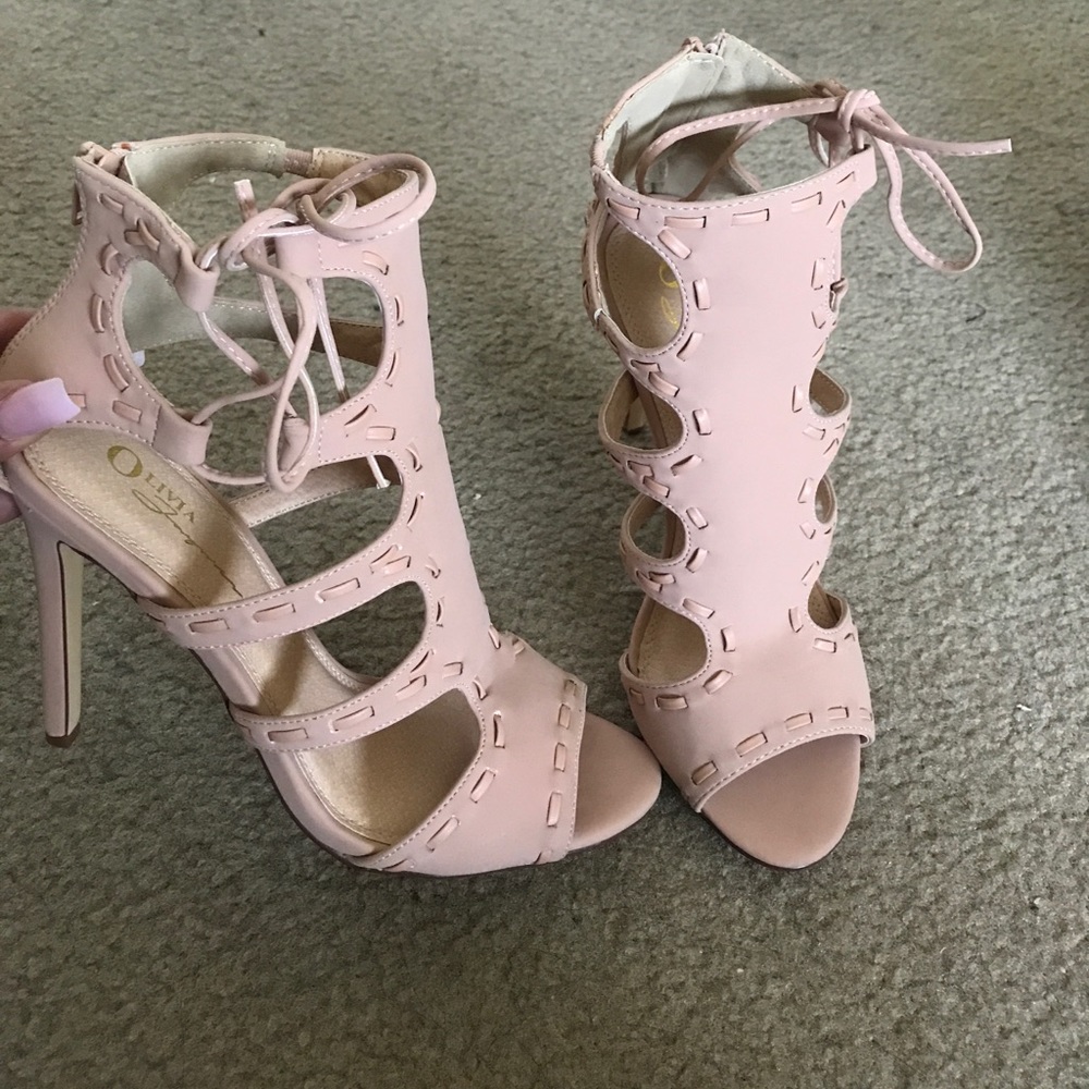 Friday Sale! Sexy Nude Strappy Heels