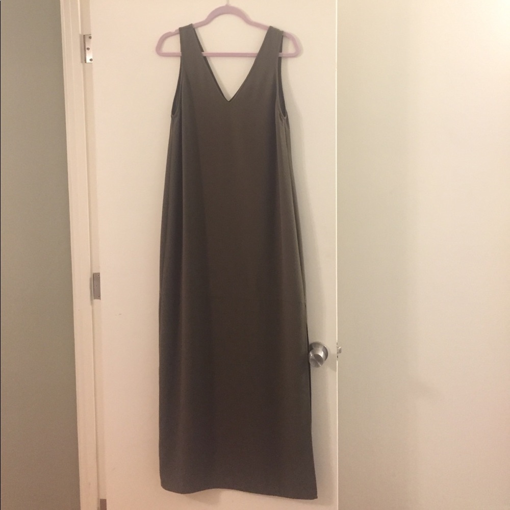 Army Green Maxi Dress