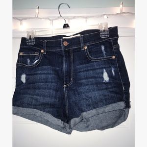 Garage High Waisted Denim Shorts
