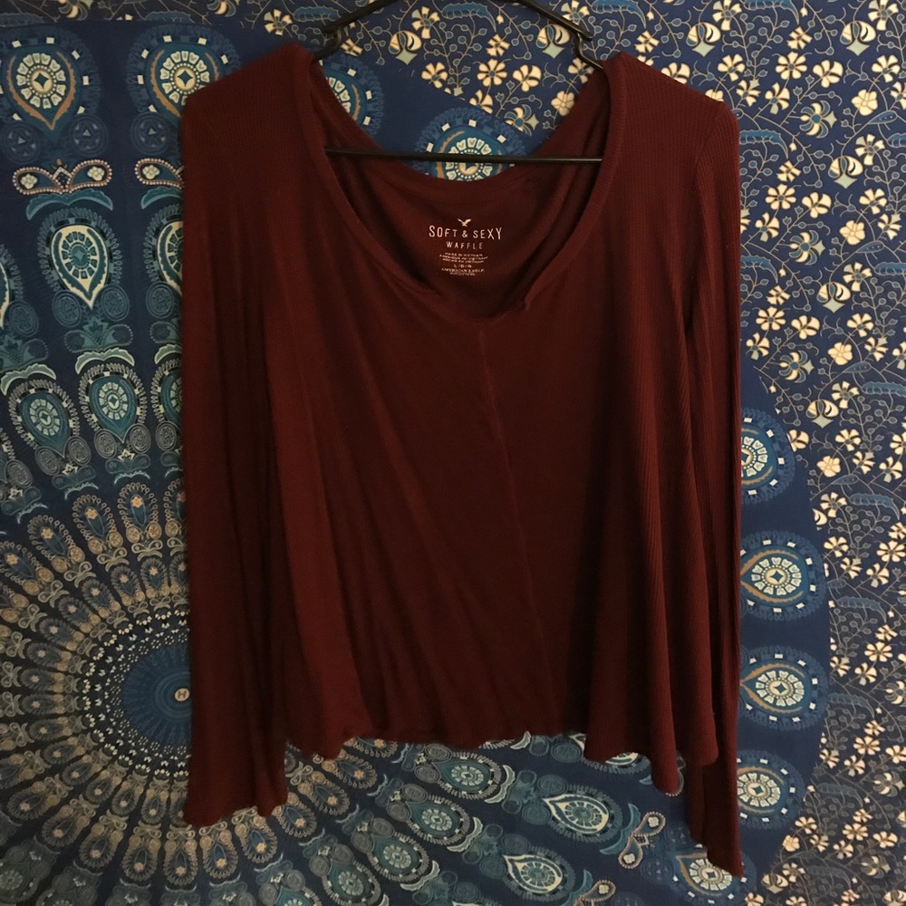 Red long sleeve shirt