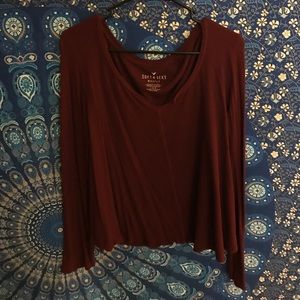 Red long sleeve shirt