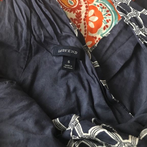 Blue and White Land’s End Dress - Size 6 - Picture 2 of 3