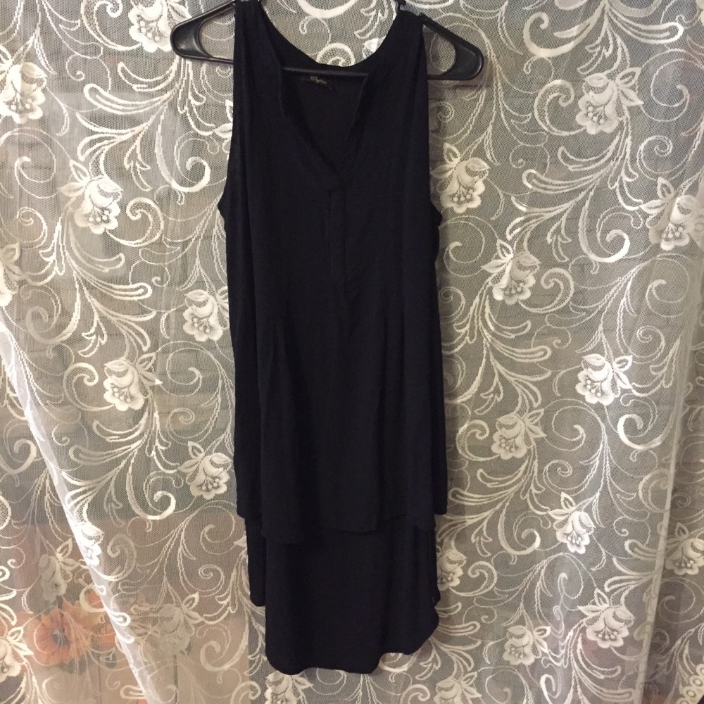 Black long tank top