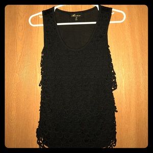 Cute Sleeveless Black Top