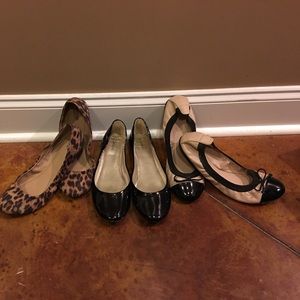 3 pack of dress flats