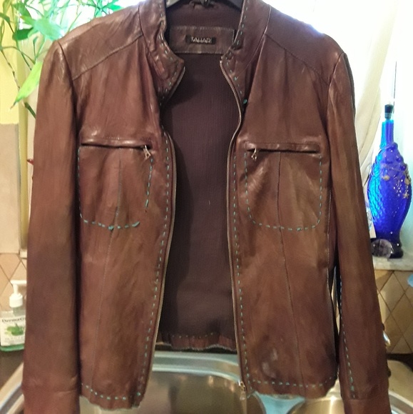 Tahari Lambskin Leather Jacket - Picture 5 of 5