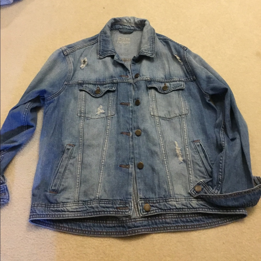 High low Jean jacket