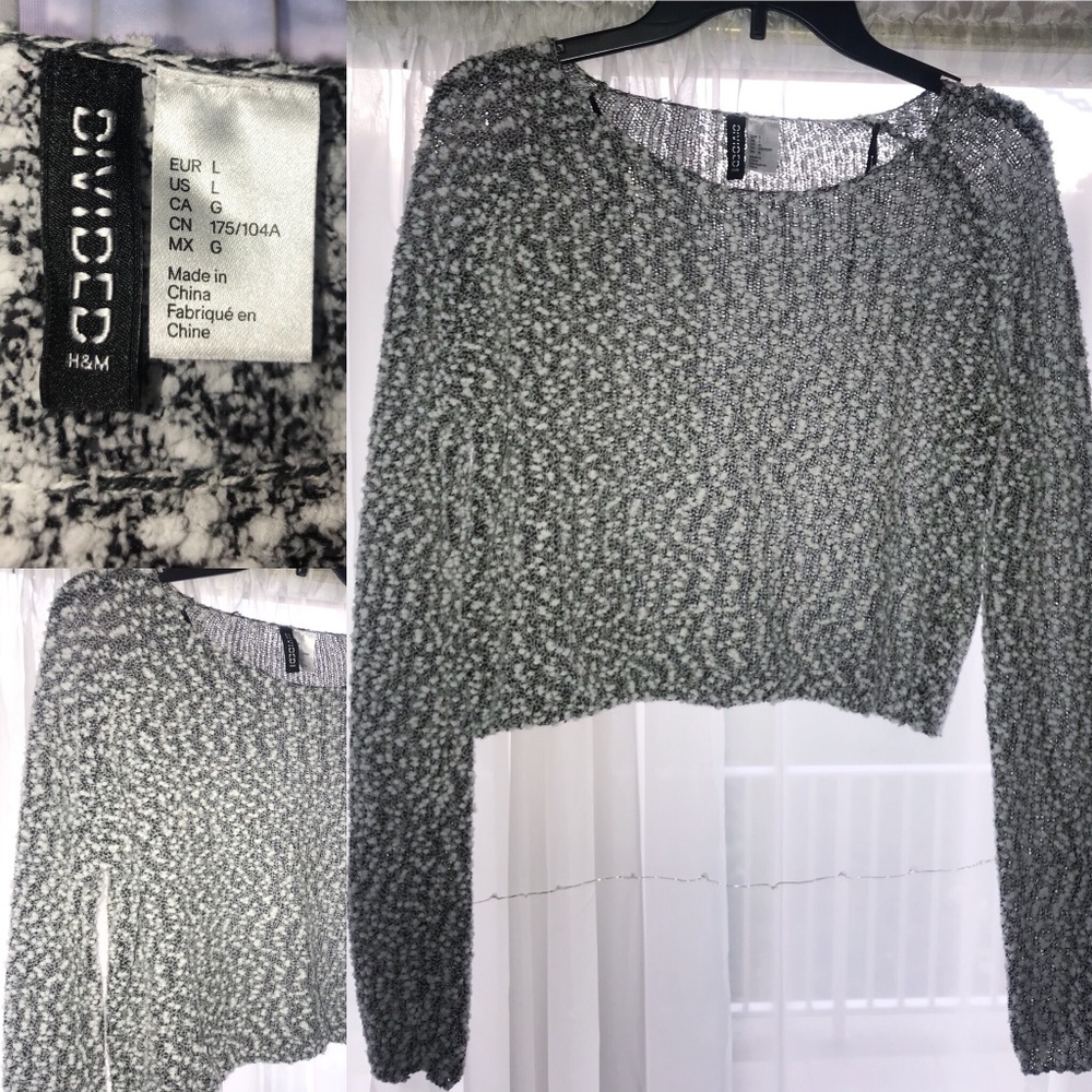 H&M Divided Cropped Sweater