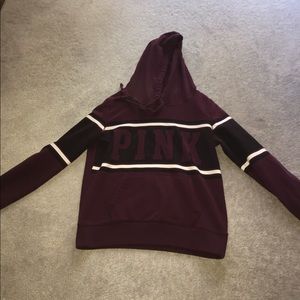 Pink maroon colored sweatshirt