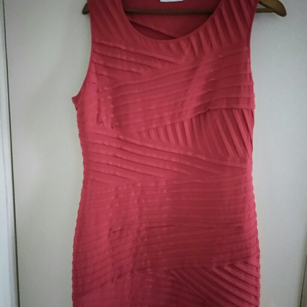 Red ck dress