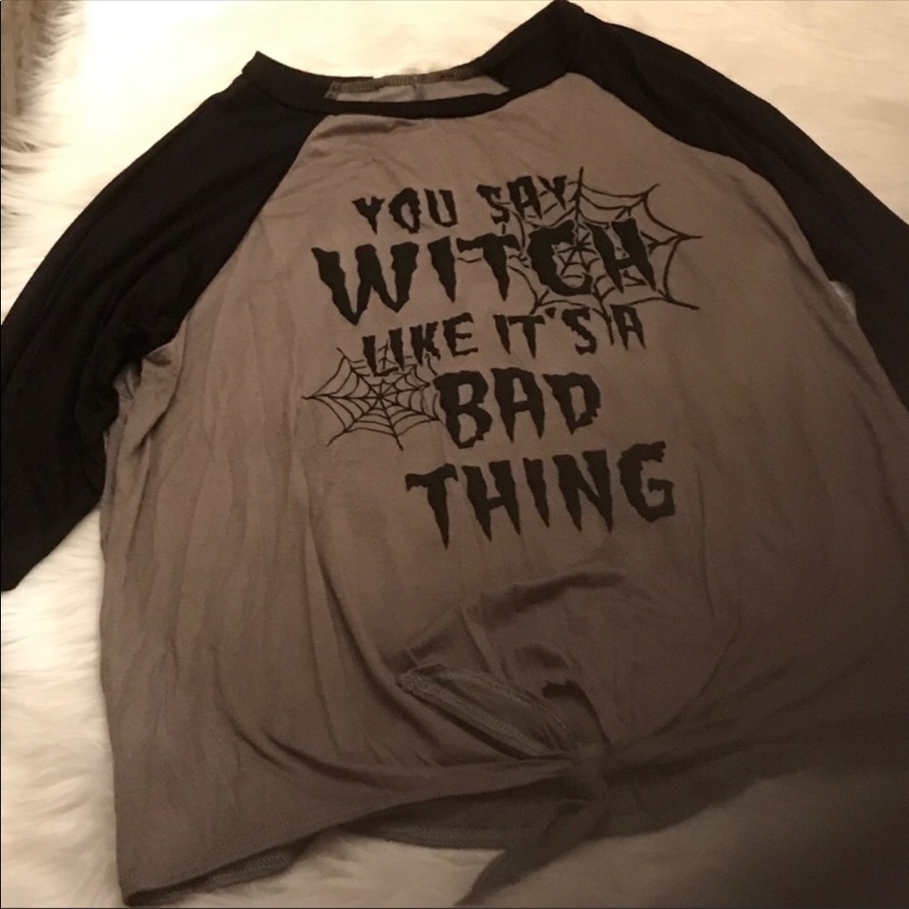 Halloween U Say WitchLike it'sABad Thing Shirt NWT - Picture 3 of 6