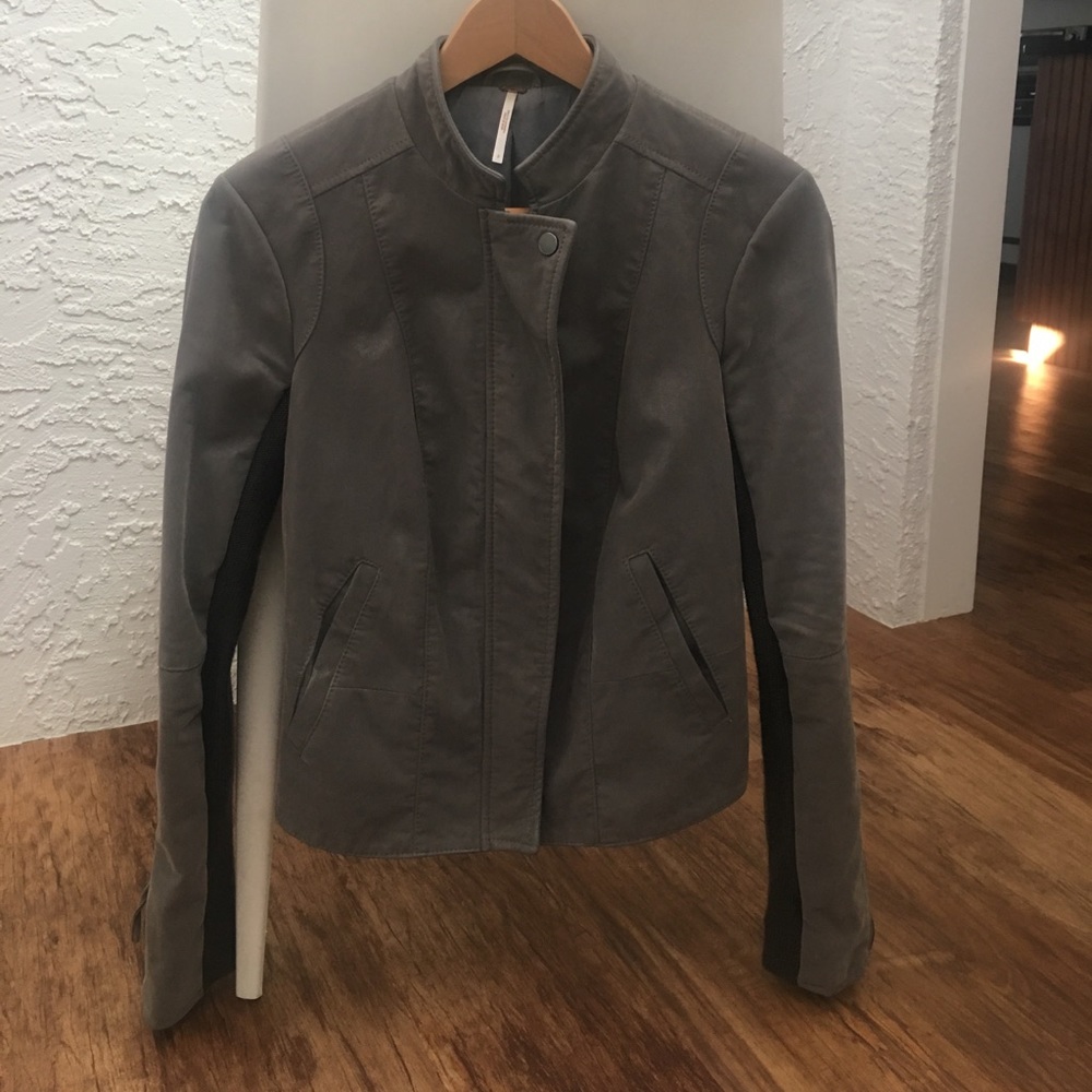 Free People Faux Suede Jacket. Size 2