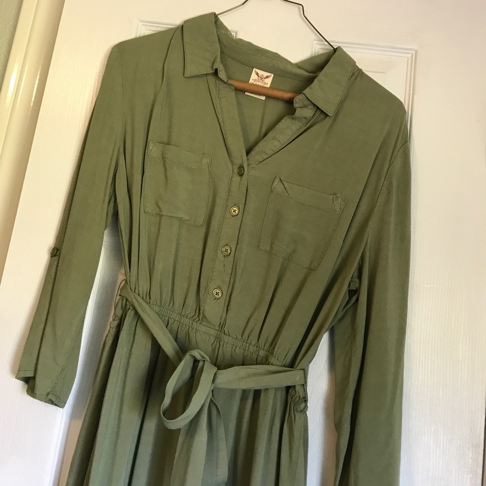 Olive Green Dress