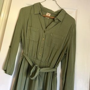 Olive Green Dress
