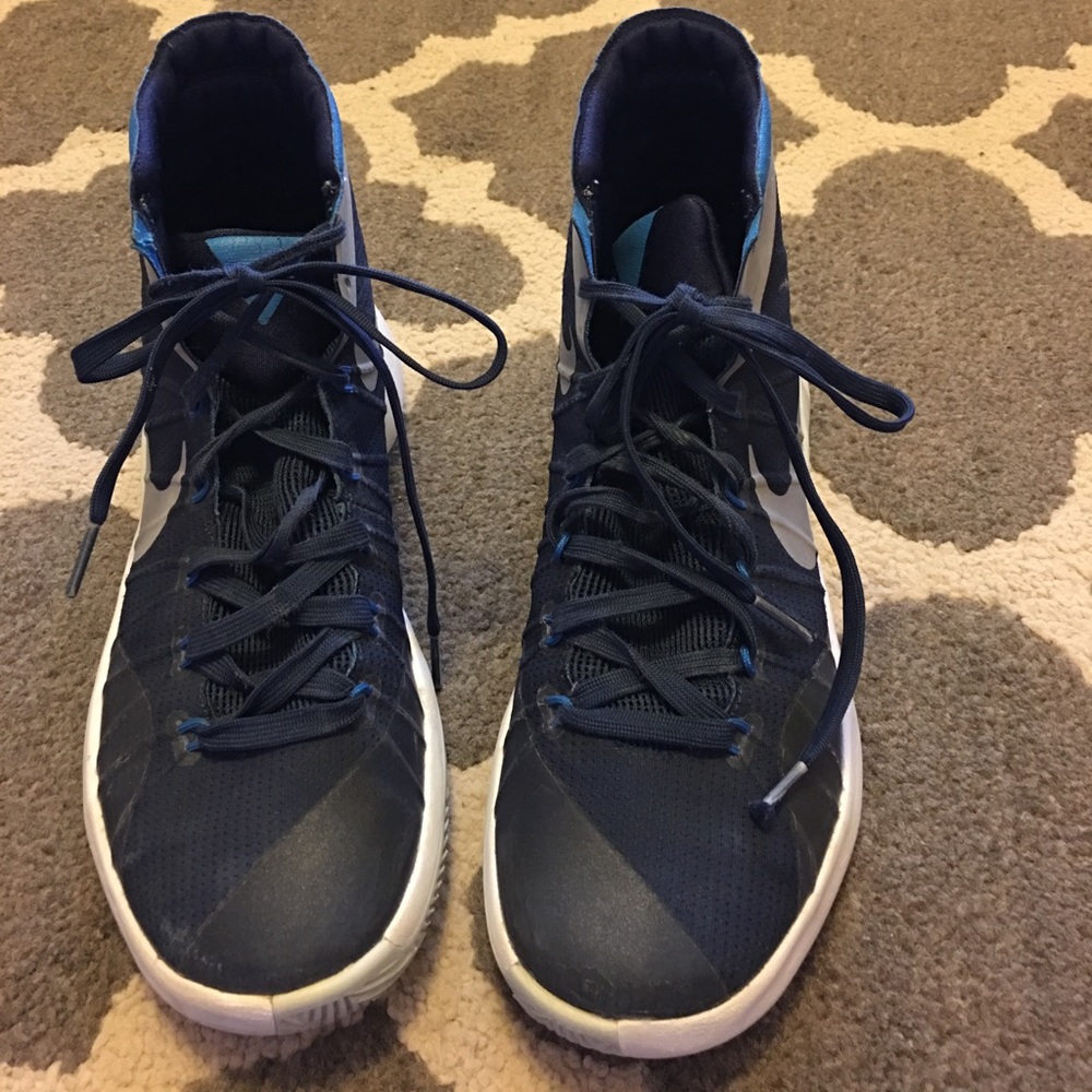 Nike Zoom blue basketball high tops